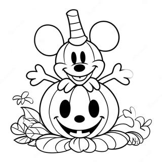 Pagina Para Colorear De Calabaza De Mickey Mouse 59376-49290