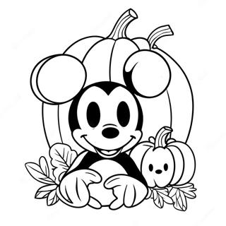 Pagina Para Colorear De Calabaza De Mickey Mouse 59376-49291