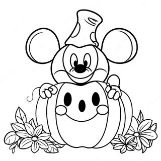 Pagina Para Colorear De Calabaza De Mickey Mouse 59376-49292