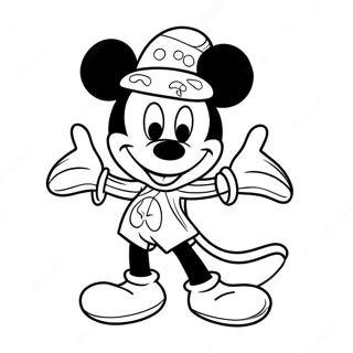 Pagina Para Colorear De Mickey Mouse En Un Disfraz Espeluznante 59377-49293