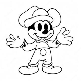 Pagina Para Colorear De Mickey Mouse En Un Disfraz Espeluznante 59377-49294