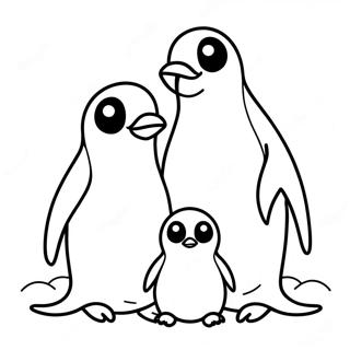 Paginas Para Colorear De Una Linda Familia De Pinguinos 59397-49310