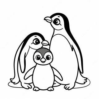 Paginas Para Colorear De Una Linda Familia De Pinguinos 59397-49311