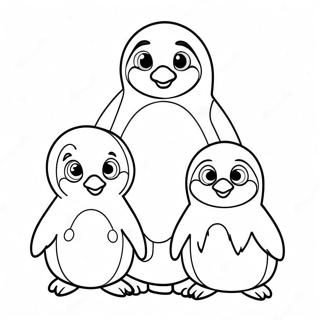 Paginas Para Colorear De Una Linda Familia De Pinguinos 59397-49312