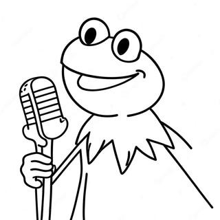 Paginas Para Colorear De Kermit La Rana Cantando 59457-49356