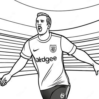 Pagina Para Colorear De Harry Kane Anotando Un Gol 59527-49415