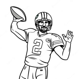 Pagina Para Colorear De Aaron Rodgers Lanzando Un Pase 59537-49426