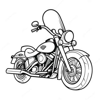 Pagina Para Colorear De La Motocicleta Harley Davidson 59596-49468