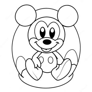 Pagina Para Colorear De Huevo De Pascua De Mickey Mouse 59617-49479