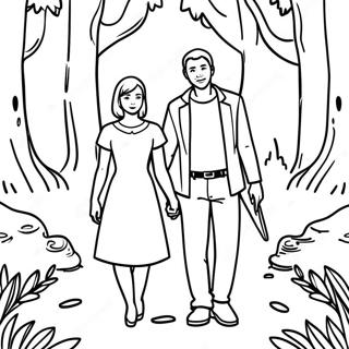 Pagina Para Colorear De Emma Y Ray En El Bosque 59627-49493