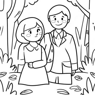 Pagina Para Colorear De Emma Y Ray En El Bosque 59627-49495