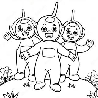 Pagina Para Colorear De Teletubbies 5964-4763