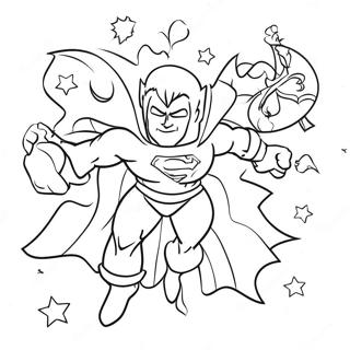 Pagina Para Colorear De Superheroe Navideno 59716-49564