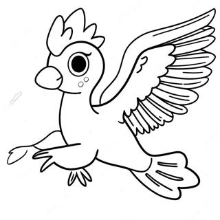 Pagina Para Colorear De Articuno Majestuoso Volando 59727-49569