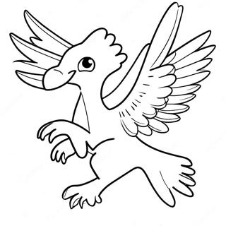 Pagina Para Colorear De Articuno Majestuoso Volando 59727-49570