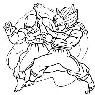 Pagina Para Colorear De La Epica Batalla De Goku Vs Frieza 59866-49694