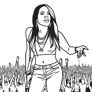 Pagina Para Colorear De Aaliyah En Concierto 59877-49691