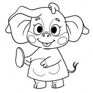 Pagina Para Colorear De Emily Elephant Peppa Pig 59916-49723