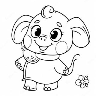 Pagina Para Colorear De La Linda Emily Elephant Peppa Pig 59917-49732