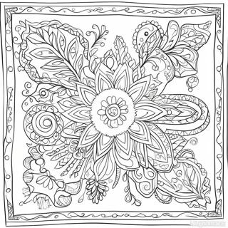 Pagina Para Colorear De Disenos Coloridos De Bandana 59997-49791