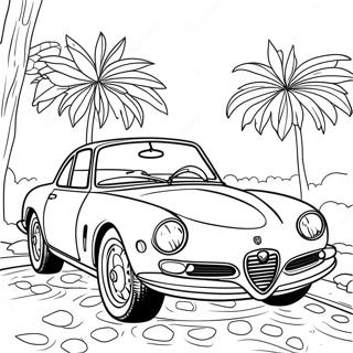 Pagina Para Colorear De Coche Deportivo Clasico Alfa Romeo 60007-49804