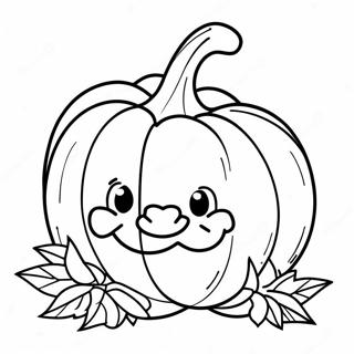 Pagina Para Colorear De Calabaza Adorable 60017-49799