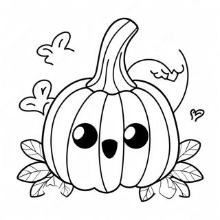 Pagina Para Colorear De Calabaza Adorable 60017-49800