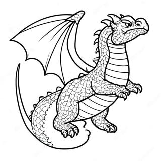 Pagina Para Colorear De Dragon De Tierra Majestuoso Volador 60057-49834