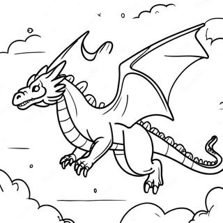 Pagina Para Colorear De Dragon De Tierra Majestuoso Volador 60057-49836