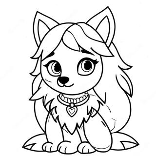 Chica Bonita Lobo Gacha Life Pagina Para Colorear 60296-50026