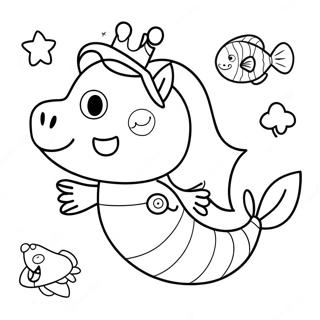 Pagina Para Colorear De Peppa Pig Sirena 60356-50076