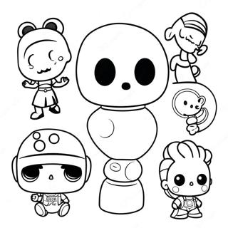 Pagina Para Colorear De Personajes Lindos De Funko Pop 6035-4823