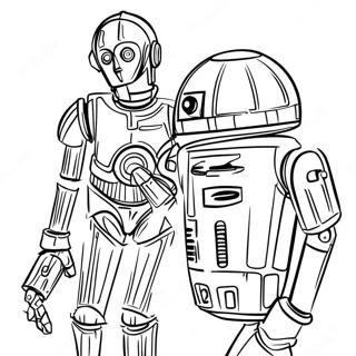 Pagina Para Colorear De C3po Con R2d2 60377-50093