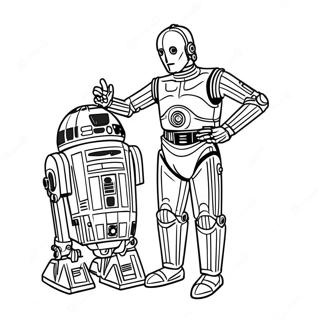 Pagina Para Colorear De C3po Con R2d2 60377-50094