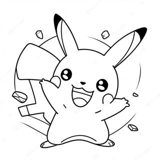 Pagina Para Colorear De Pikachu Chispeando Con Energia 60477-50176