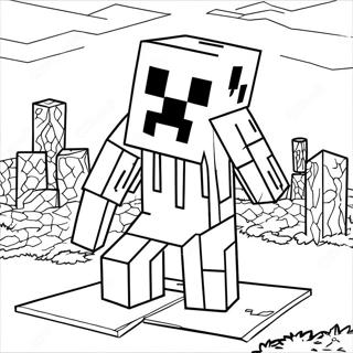 Pagina Para Colorear De Ghast De Minecraft 60486-50178