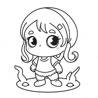 Horror Chibi Páginas Para Colorear