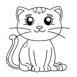 Pagina Para Colorear De Siren Head Y Gato De Dibujos Animados 60666-50323