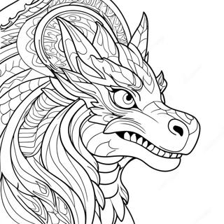 Pagina Para Colorear De Dragon Lobo 60686-50343