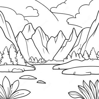 Pagina Para Colorear De Paisaje De Fantasia Sublime 60727-50371