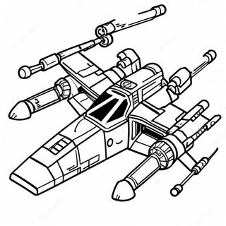 Pagina Para Colorear De Caza Estelar X Wing 60766-50407