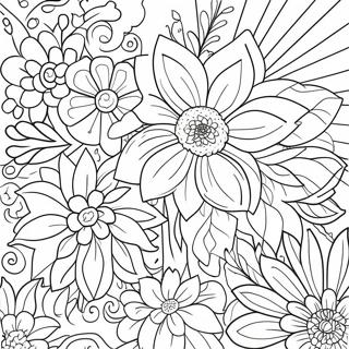 Pagina Para Colorear Del Diseno Floral Vivir Reir Amar 60837-50454