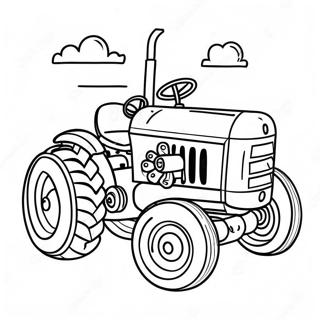 Pagina Para Colorear De Tractor De Cumpleanos Feliz 60856-50474