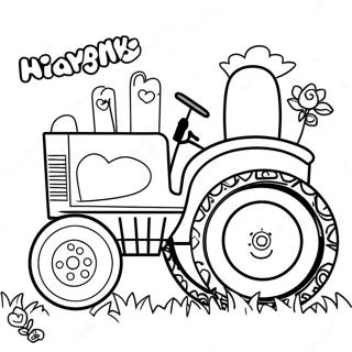 Pagina Para Colorear De Tractor De Cumpleanos Feliz 60856-50475