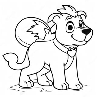 Pagina Para Colorear Del Valiente Personaje Underdog 60937-50532