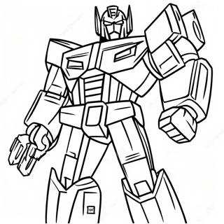 Pagina Para Colorear De Optimus Prime En Batalla 61037-50614