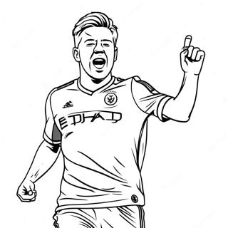 Pagina Para Colorear De Kevin De Bruyne En Accion 61076-50640