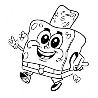 Pagina Para Colorear De San Valentin De Spongebob 61086-50654