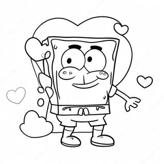 Pagina Para Colorear De San Valentin De Spongebob 61086-50656