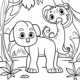 Pagina Para Colorear De Animales De La Jungla Detallados 61097-50667